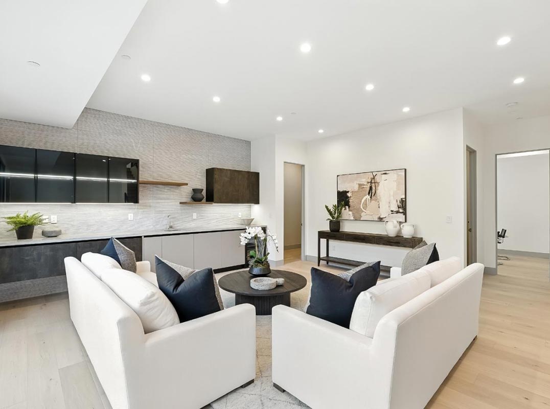 Brand New Sleek Modern Estate with Sweeping Bay Views